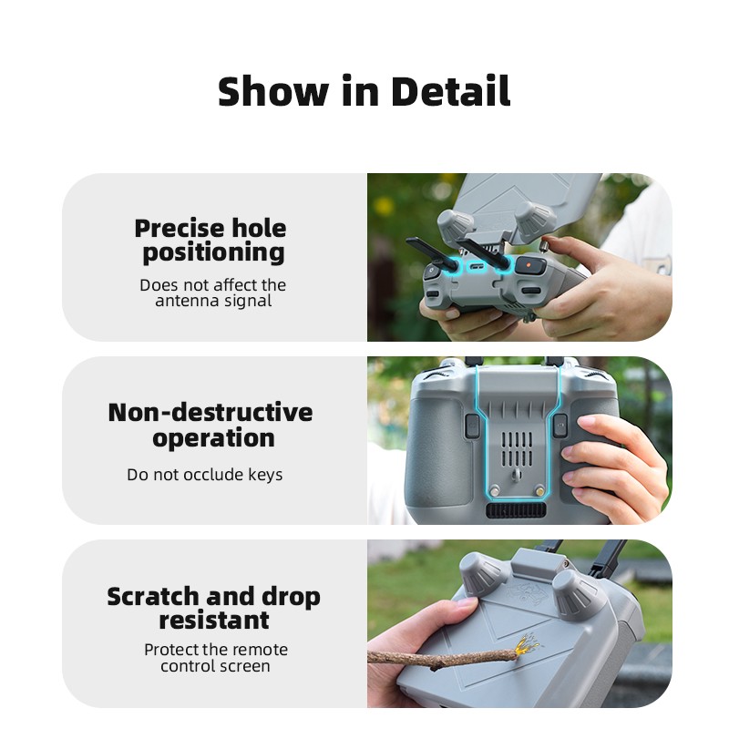 For DJI Mini 4 Pro/Air 3 Drone RC Control Sun Hood Sunshade Cover Accessories US