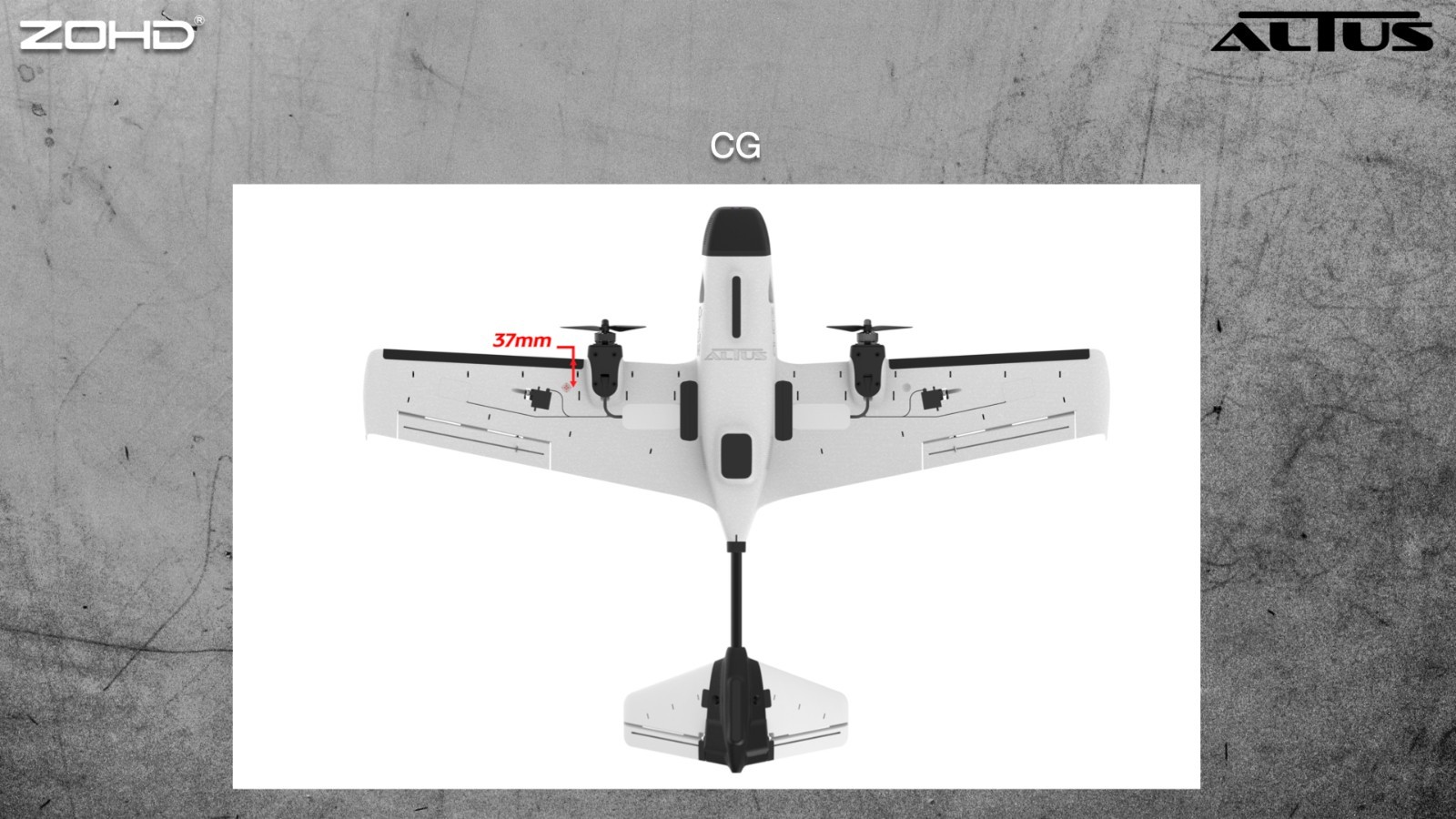 ZOHD Altus 980mm Wingspan Twin Motor V-Tail EPP FPV RC Airplane KIT