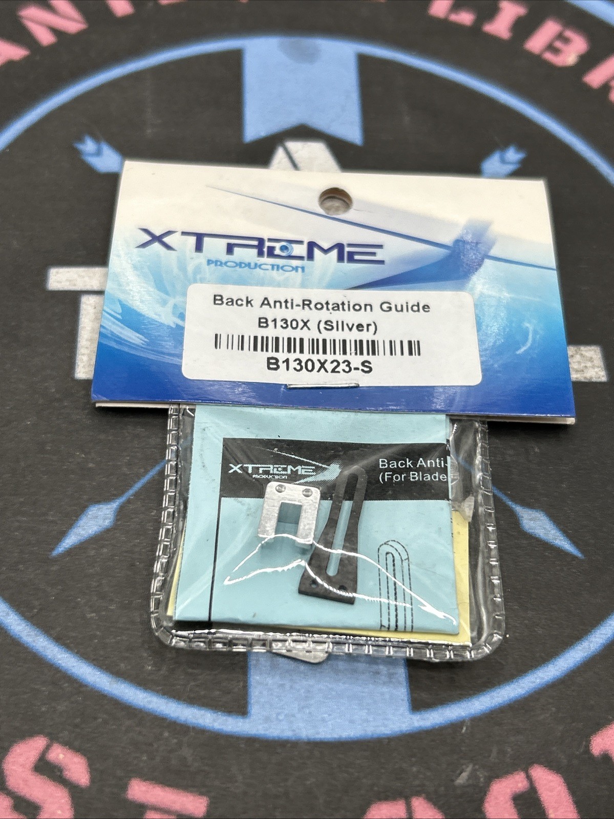 Xtreme. BLADE 130X Back Anti-Rotation Guide Silver B130X23-S