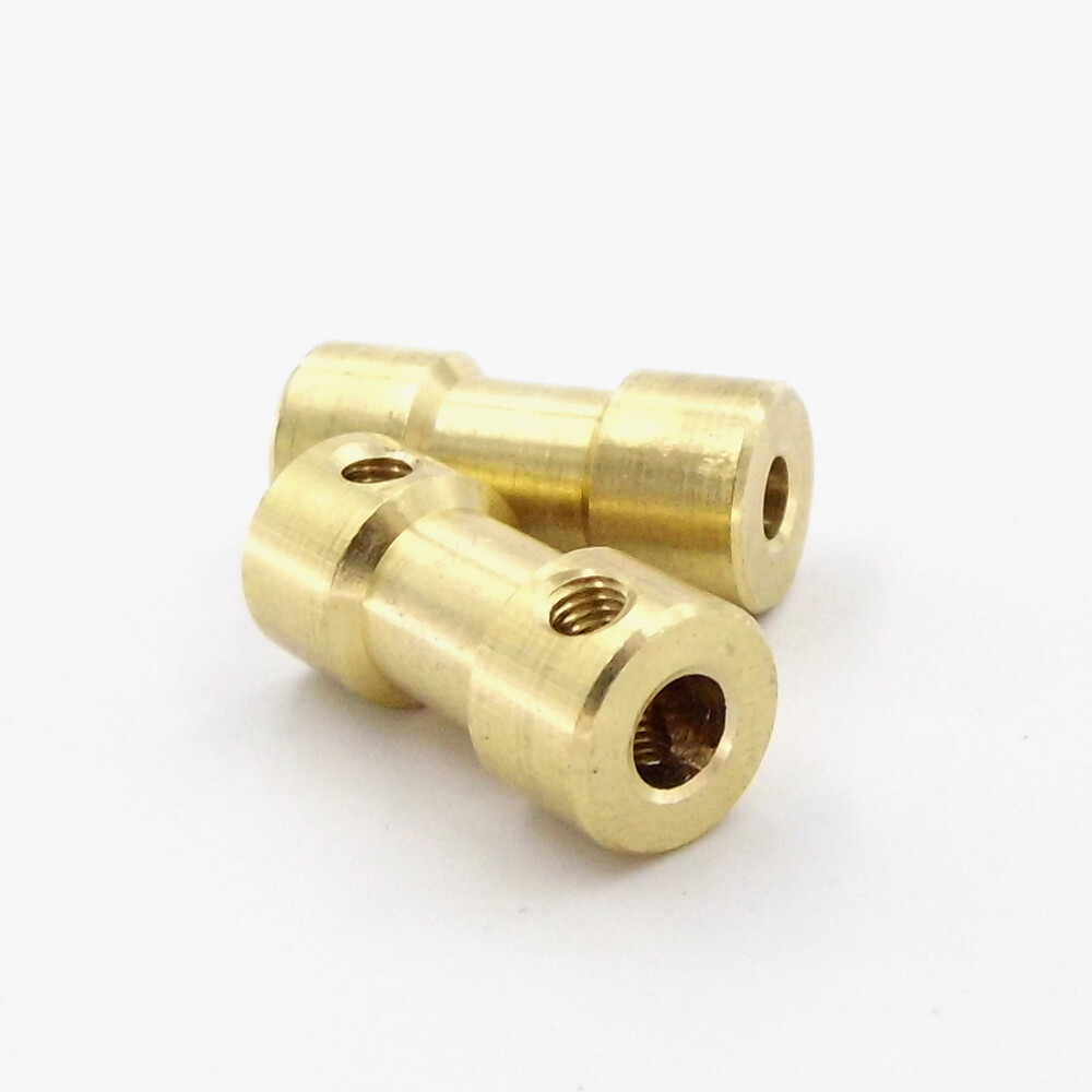 2x RC Model 2 2.3 3 3.17 4 5 6mm Motor Shaft Coupling Copper Joint Connector