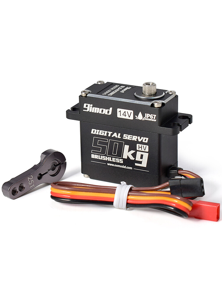 9imod 50KG BLS-HV50MG 14V HV Brushless Digital Servo for 1/5 RC Car Boat Robot