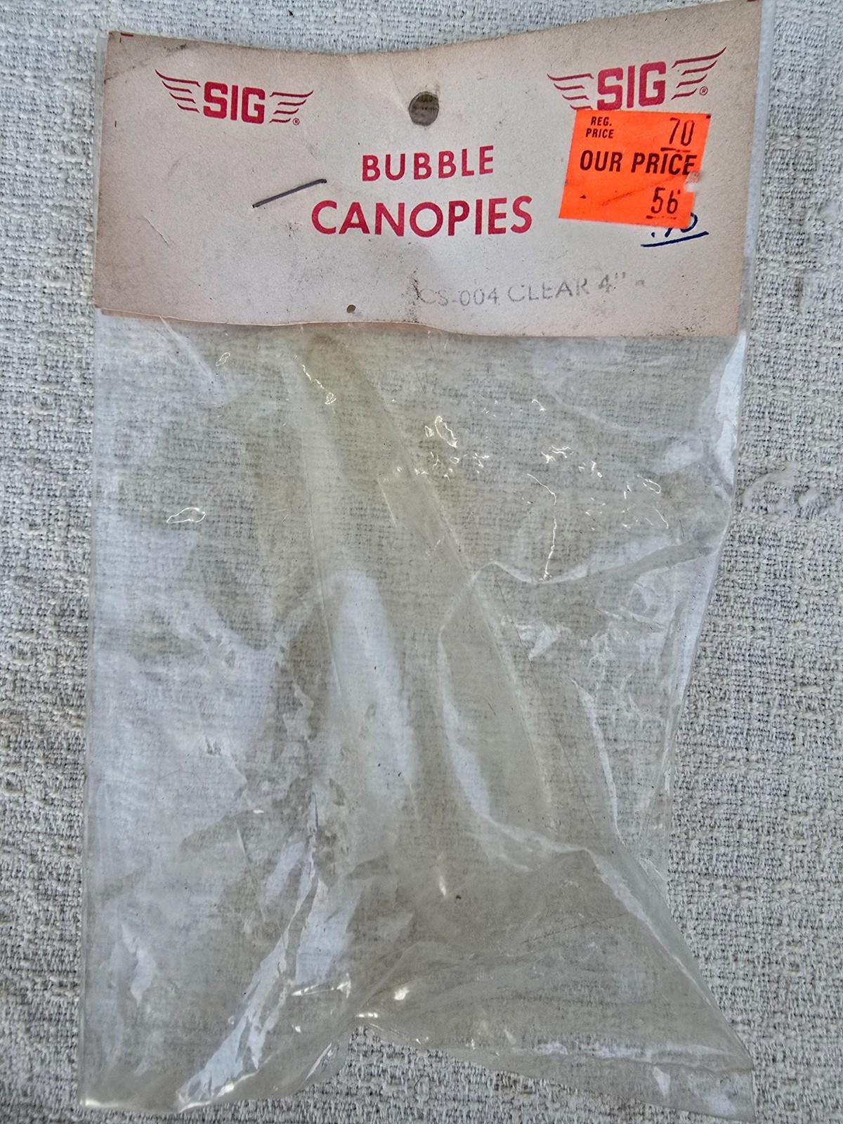 SIG 4″ Clear Model Airplane Bubble Canopies CS-004
