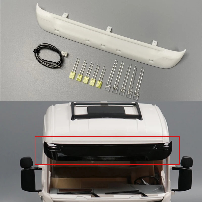 LED White Sun Visor for 1/14 Tamiya RC Truck Scania R730 R620 R470 56323