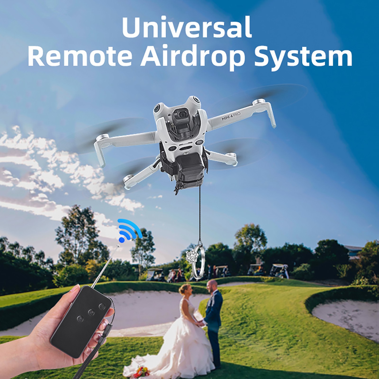 Dropping System Payload Delivery Thrower Air Dropper For DJI Mini 4 Pro/ 3 Pro