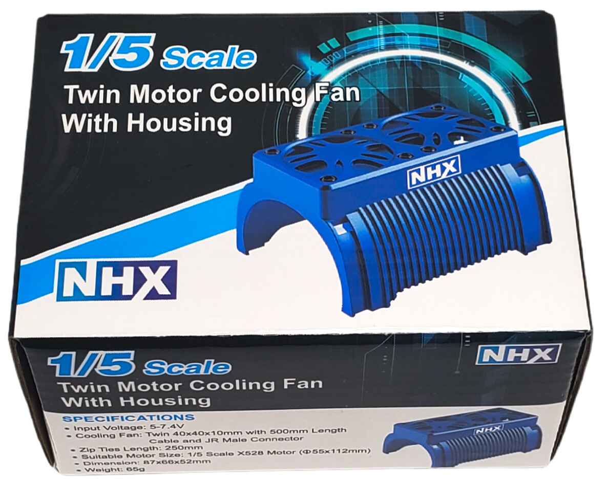 NHX 1/5 Twin Motor Blower Cooling Fan : Castle 2028 800KV/ 1100KV