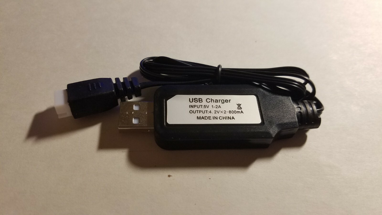 7.4V USB to XH 3Pin Li-ion Battery Charging Cable