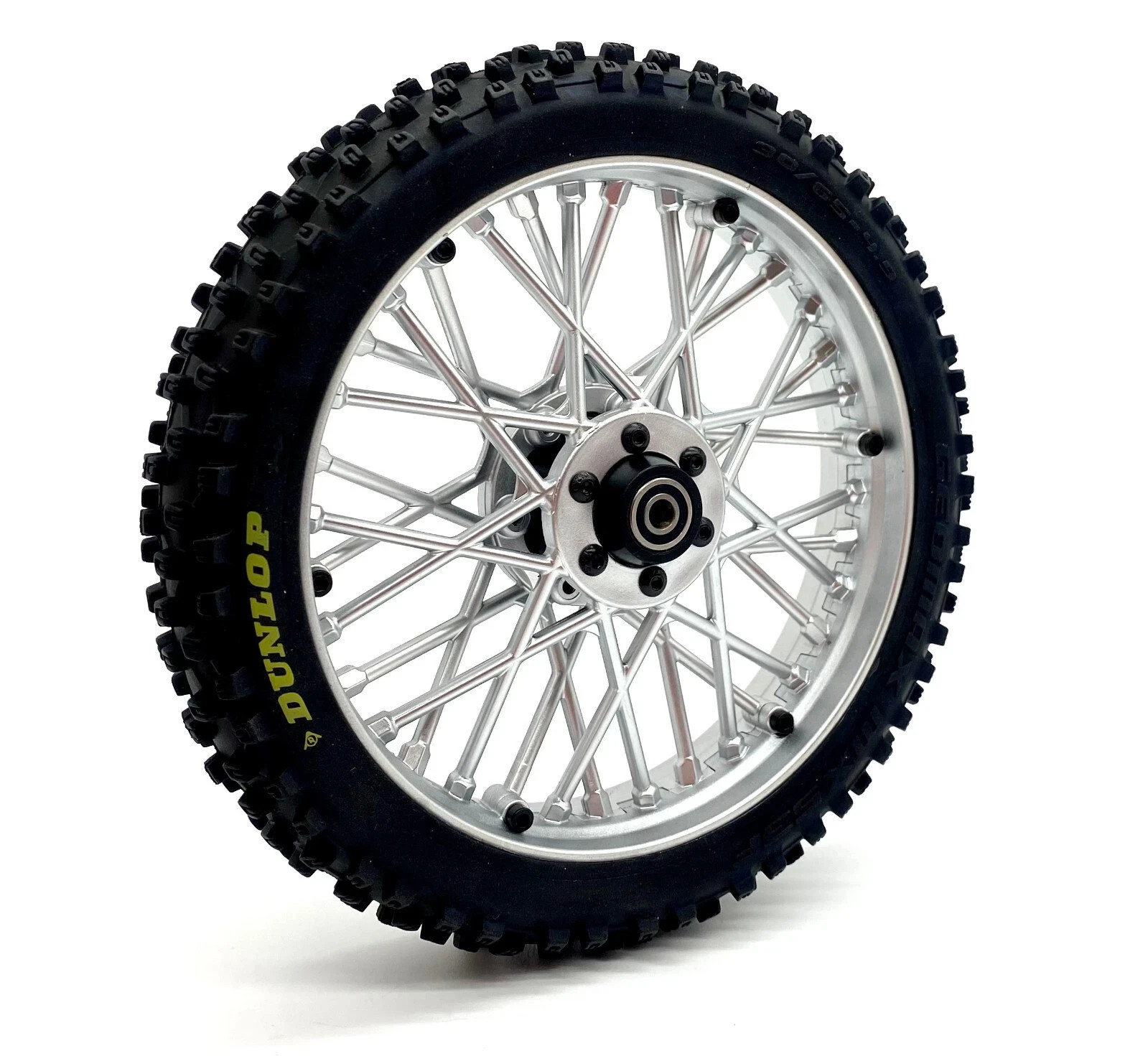 Losi Promoto MX Front Dunlop Tire & Wheel Rim With Bearings Factory Assembled