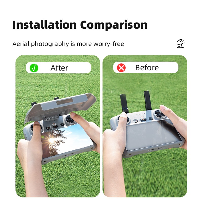 For DJI Mini 4 Pro/Air 3 Drone RC Control Sun Hood Sunshade Cover Accessories US