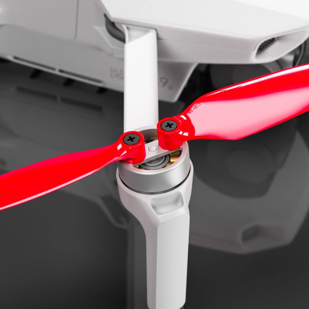 Stealth Propellers for DJI Mini 2, Mini 2 SE, Mini SE & Mini 4K Red, 4 prope…