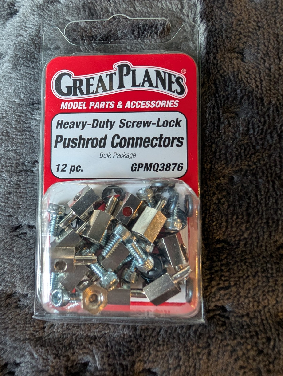 Great Planes Heavy-Duty Screw-Lock Connectors, (1) Bulk Pack 12, GPMQ3876