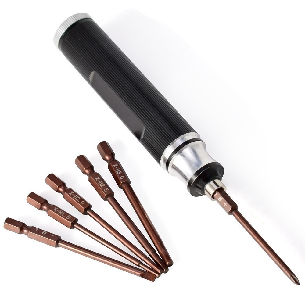 RC Tool 6-in-1 Magnetic Hex Screwdriver 1.5 2.0 2.5 3.0mm Kit Screw Driver