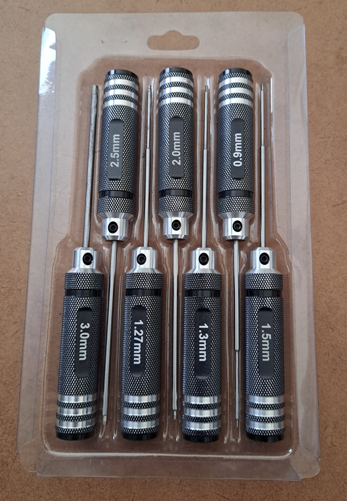 7Pcs Metric Hex Screwdriver Set Repair Tools Kit 0.9-3.0 mm for RC Helicopter