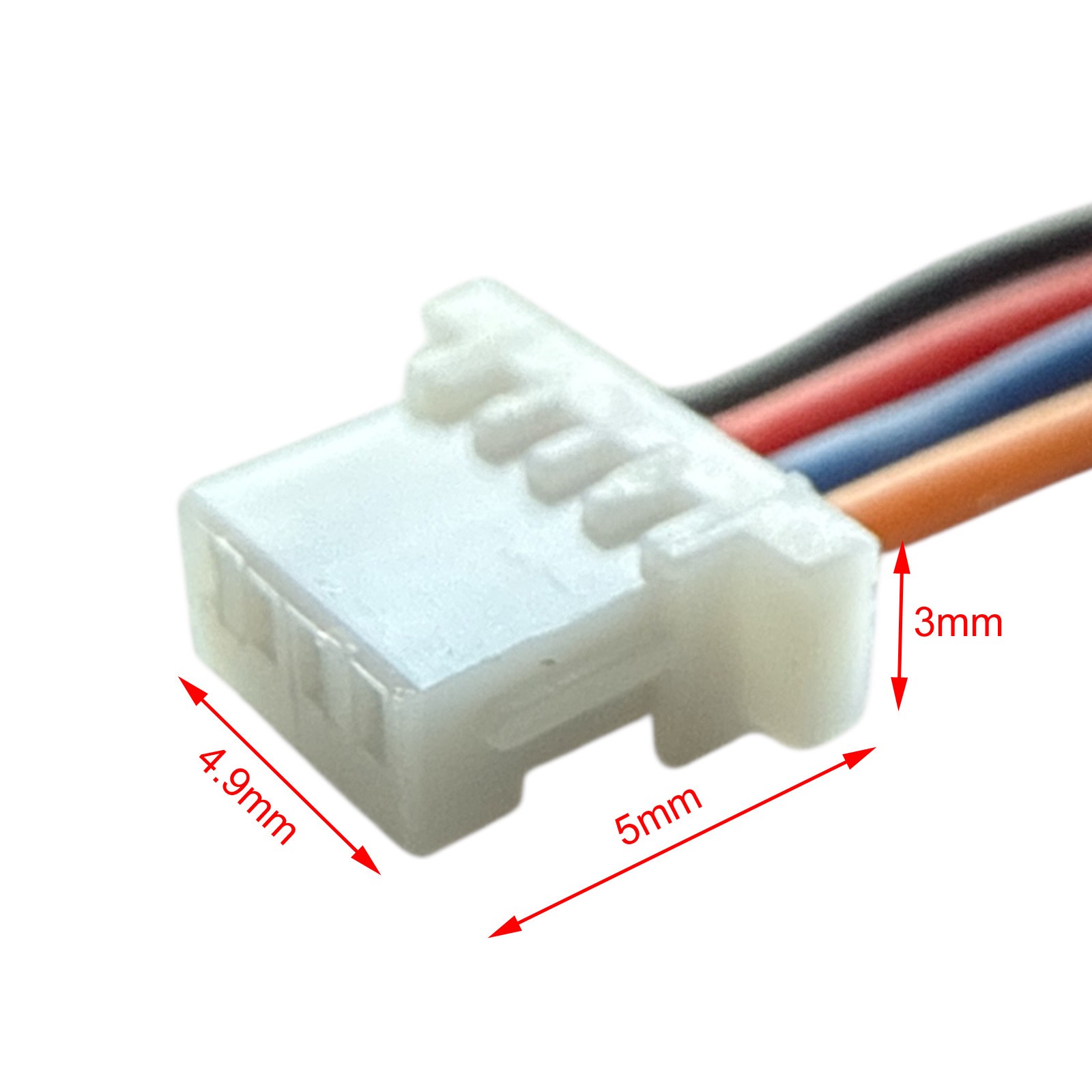 4Pin JST SH Socket Connector Plug Wire 20cm x5 for PCB Circuit Board RC Toy Part