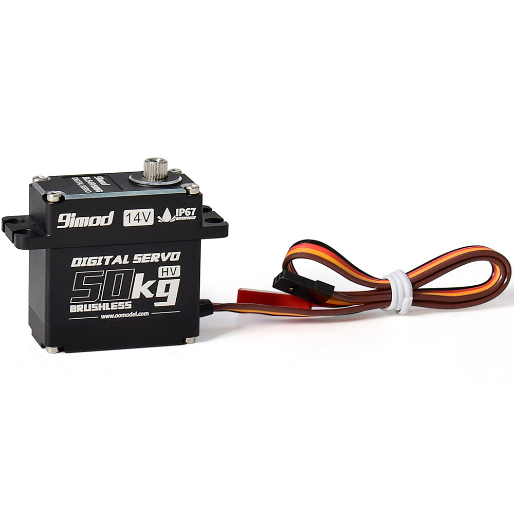 9imod 50KG BLS-HV50MG 14V HV Brushless Digital Servo for 1/5 RC Car Boat Robot