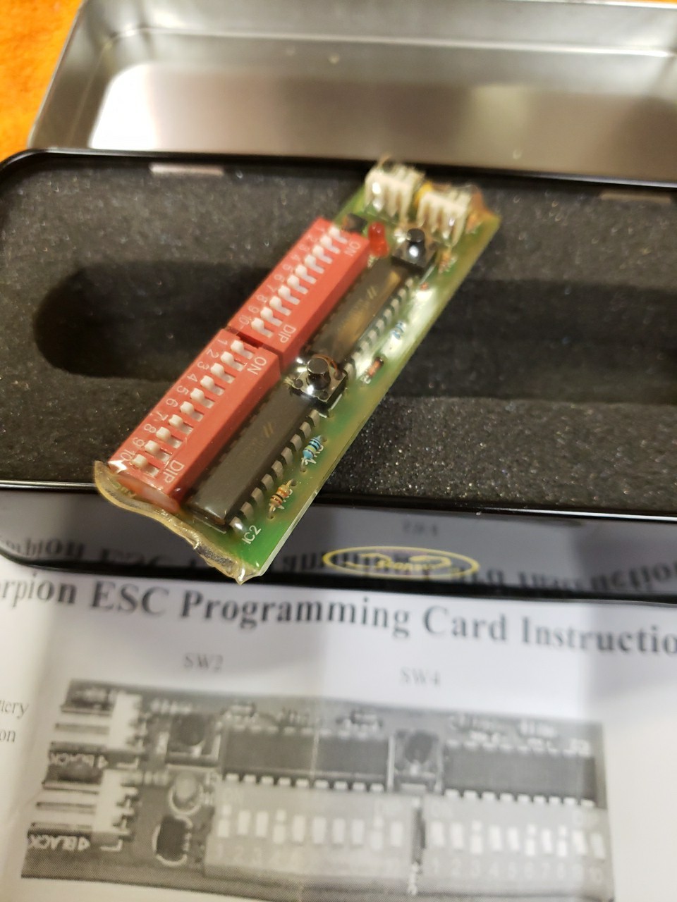 Scorpion ESC Programming Card – New! – JT25