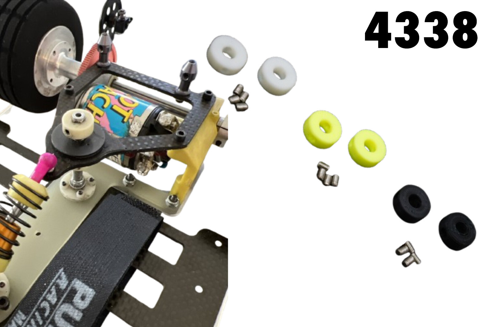 3D Rear Tube Pod Collar for Team Associated RC10L 1/10 Pan Car 4338 Colors