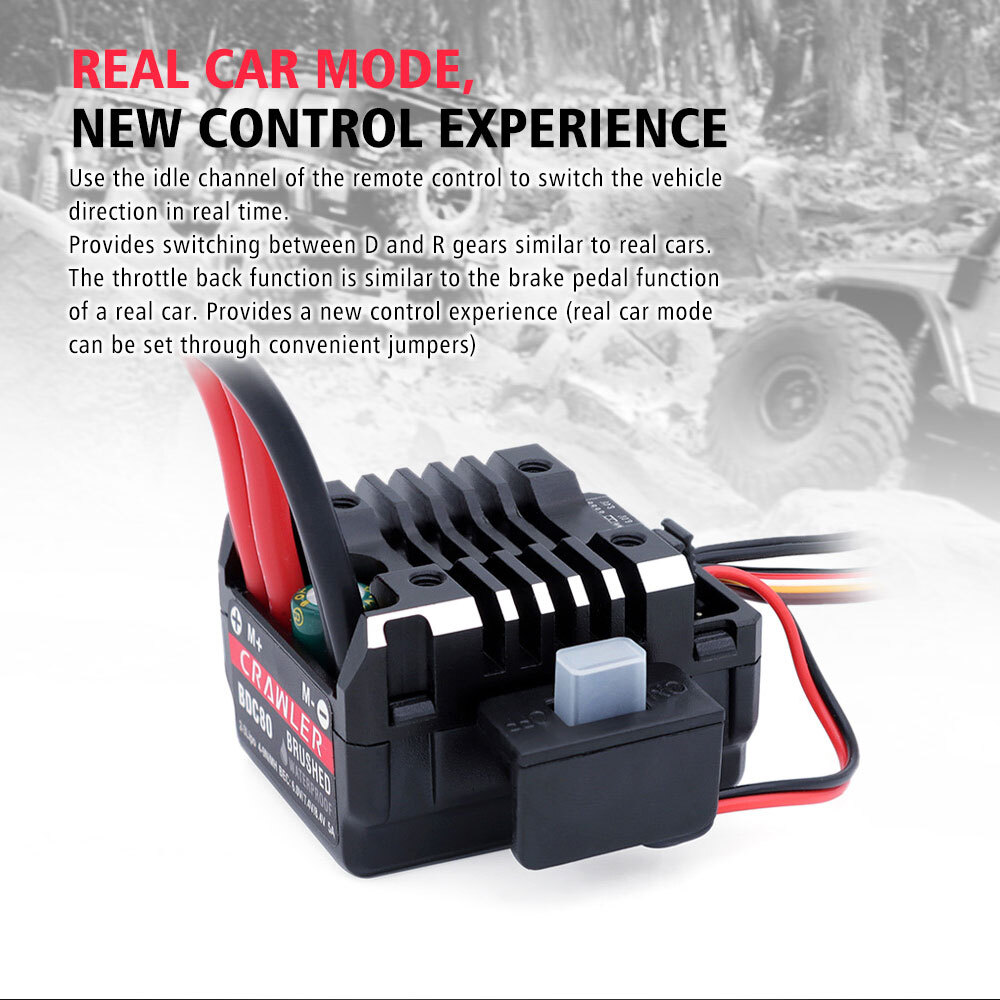 SURPASS HOBBY 80A ESC 550 Motor 12-35T BEC Power Combo For 1/10 Crawler Car