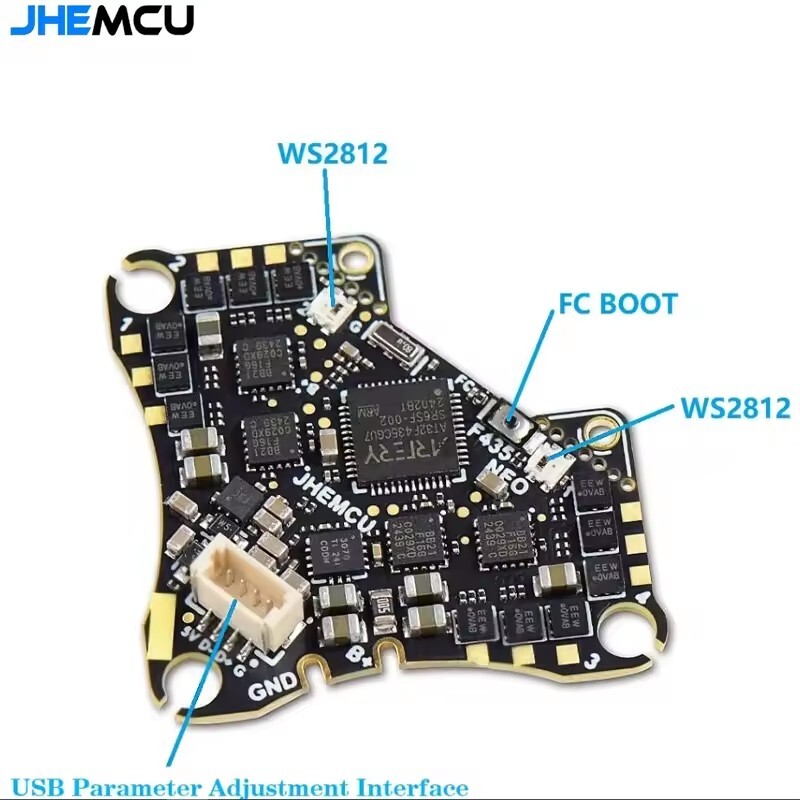 JHEMCU F435 NEO 1S AIO Flight Control With 4-in-1 Integrated 5A ESC RC FPV