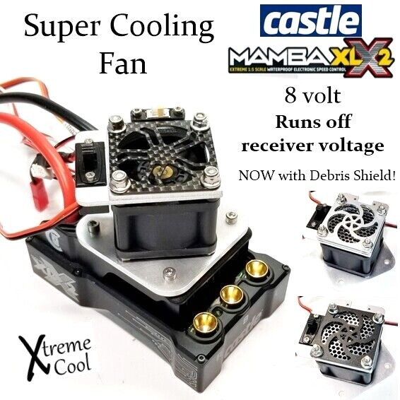 RCP Xtreme Cool Castle Creations XLX2 High Speed Cooling Fan System 8 volt 28cfm