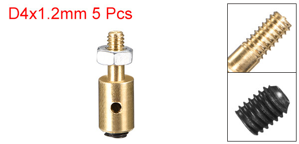 5pcs Linkage Stoppers Connecting Servo Arm Push Rod for RC Airplane 1.2mm