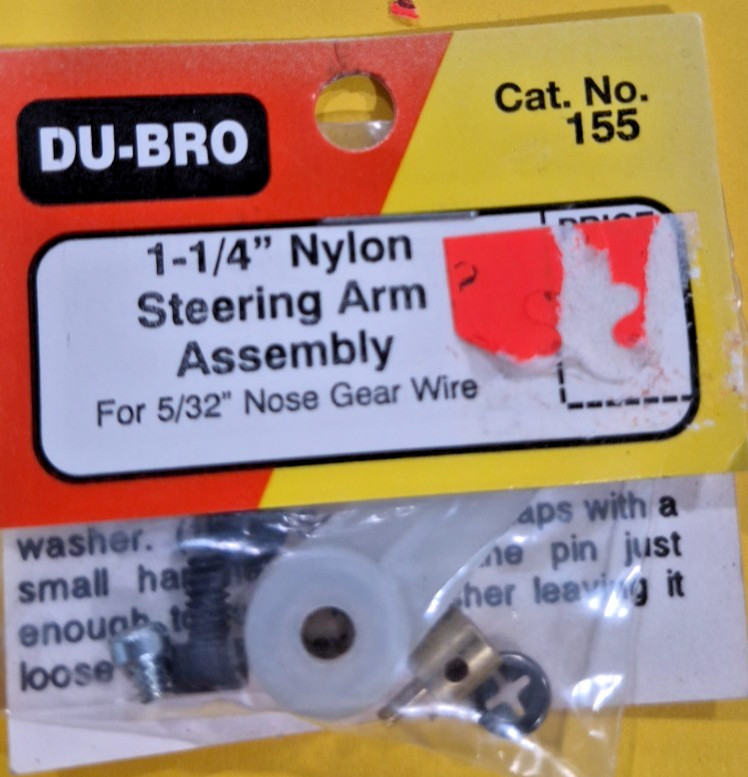 DU-BRO – CAT. NO. 155 ~ NIP!~ – 1 1/4″ Nylon Steering Arm Assembly