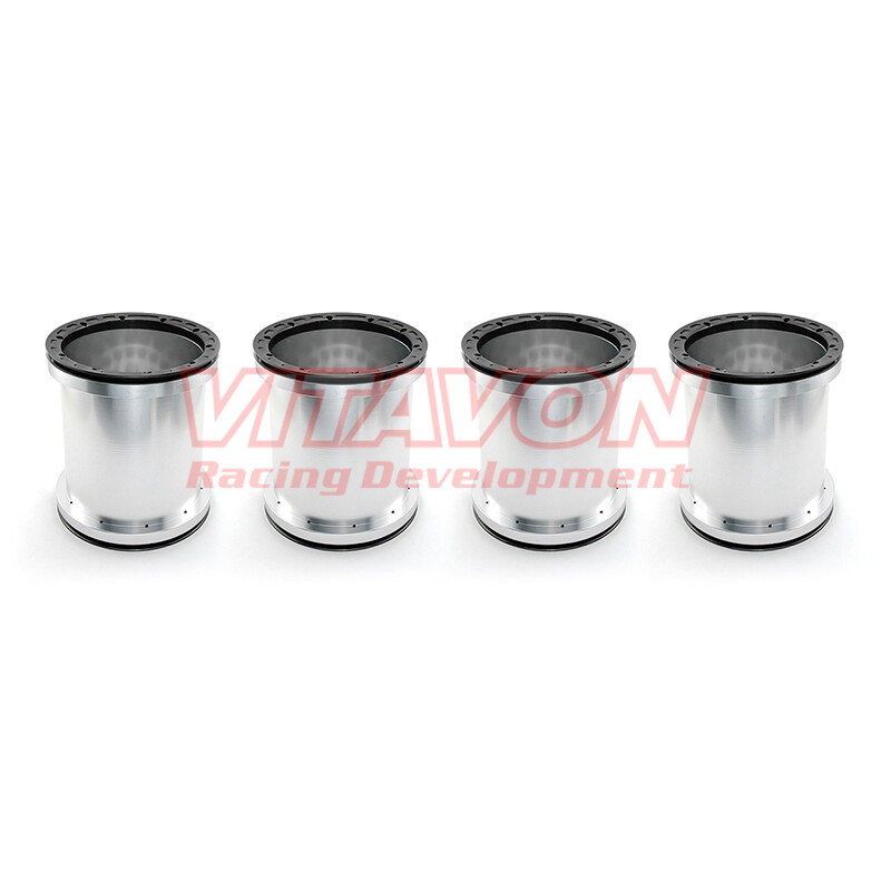 VITAVON CNC Aluminum Bead Lock Wheels 10mm Offset For Raminator Grave Digger 1/5