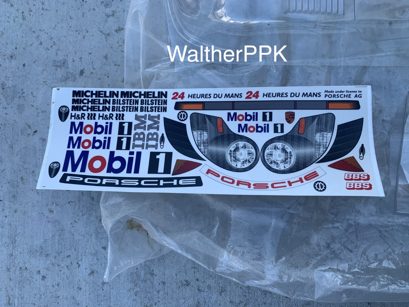 Rare New Frewer Porsche 911 GT1 1/10 Touring Car Lexan Body w/Wing and Decals