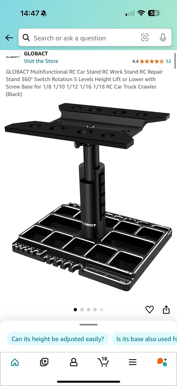 GLOBACT Multifunctional RC Car Work Repair Stand