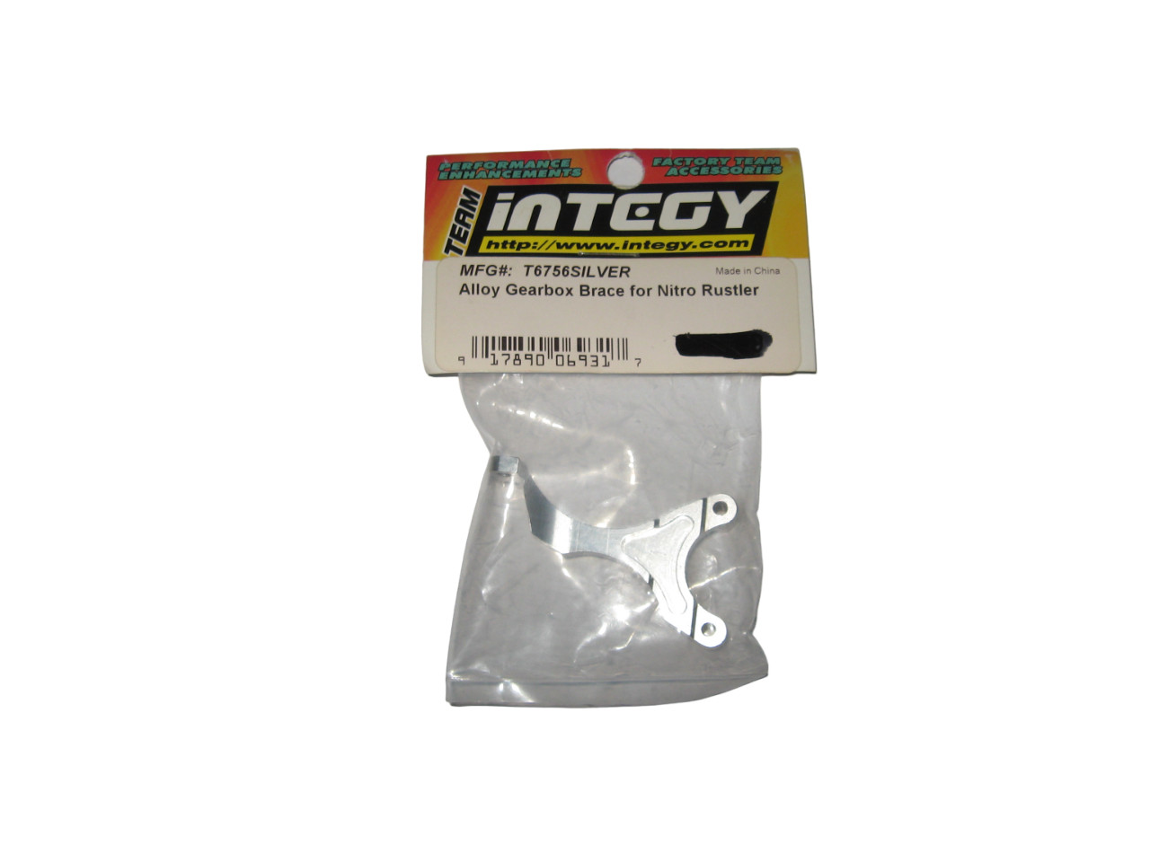 RC Integy Fits Traxxas Nitro Rustler Brace Aluminum Silver (1) T6756SILVER