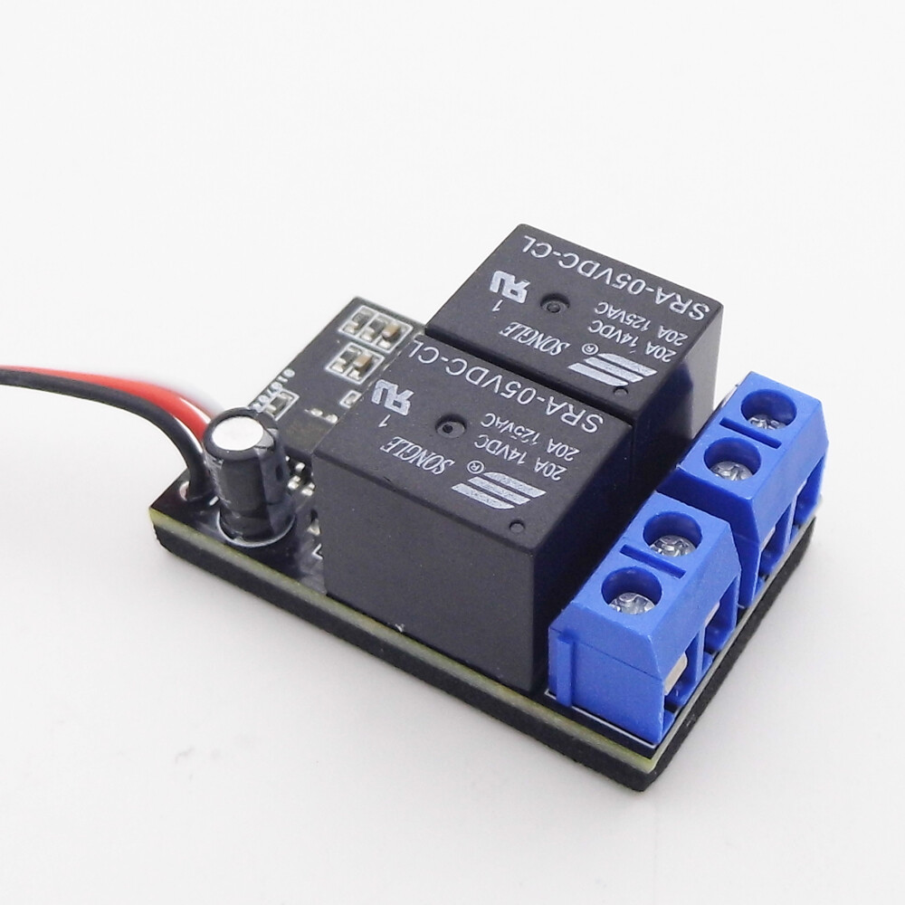 RC Model PWM Receiver Control Switch 2-Ways 20A Relay fr Water Pump Light Camera