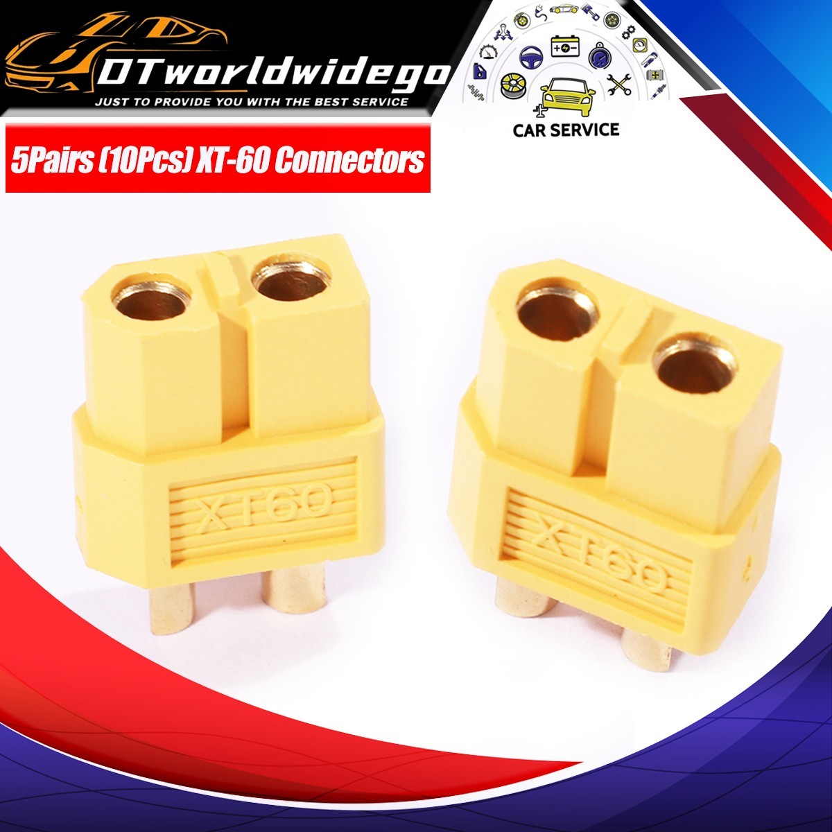 5Pairs XT60 Male Female Bullet Connectors Plugs For RC Lipo Power Battery DIY