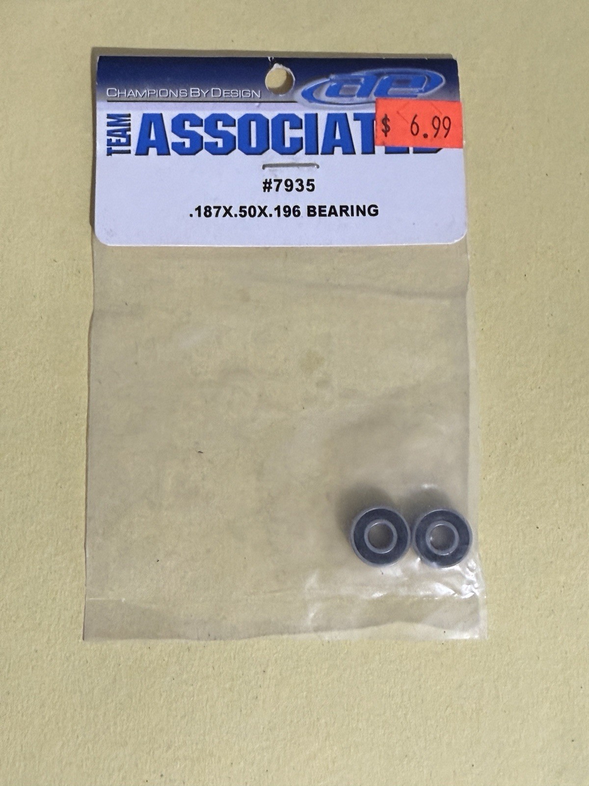 Team Associated 7935 Bearings .187 X .50 X .196 GT2