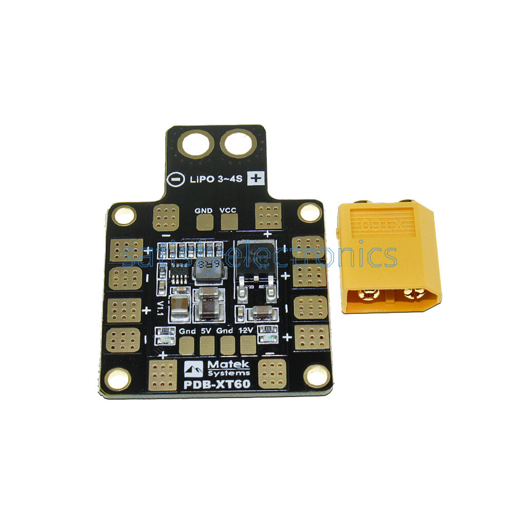 XT60 PDB Power Distribution Board 5V/12V Dual-way BEC per Multirotor FPV RC415