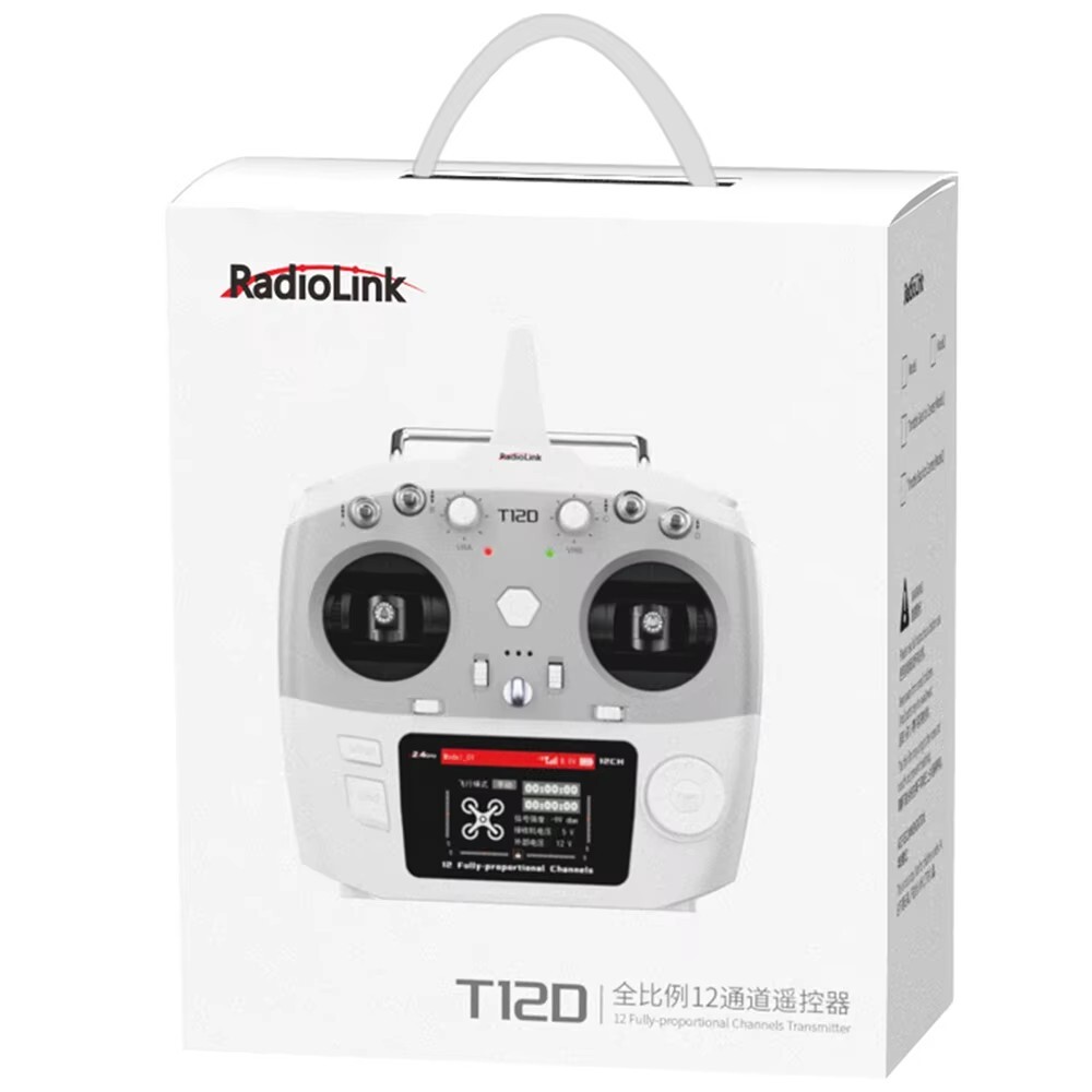 RadioLink T12D 12 Channels RC Transmitter 2.4GHz R16F Receiver Remote Controller