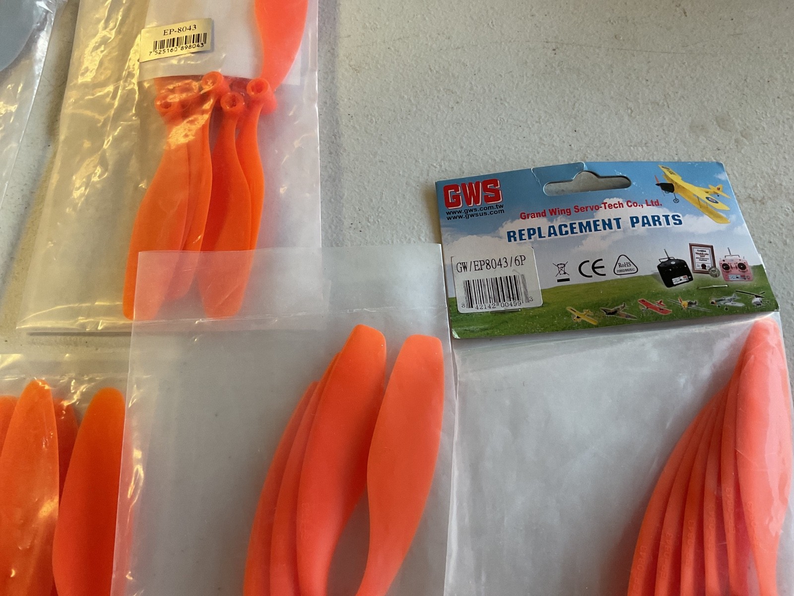 GWS Propellers # GW/EP8043 New 35 ea.
