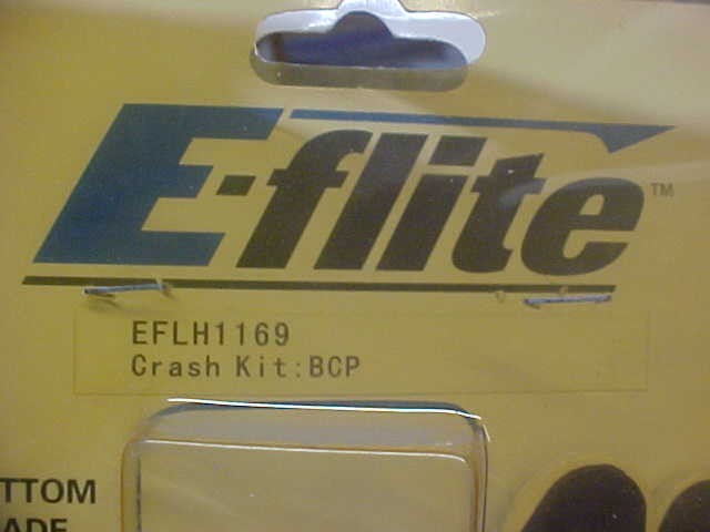 E-FLITE EFLH1169 = CRASH KIT: BCP (NEW YELLOWED PKG)