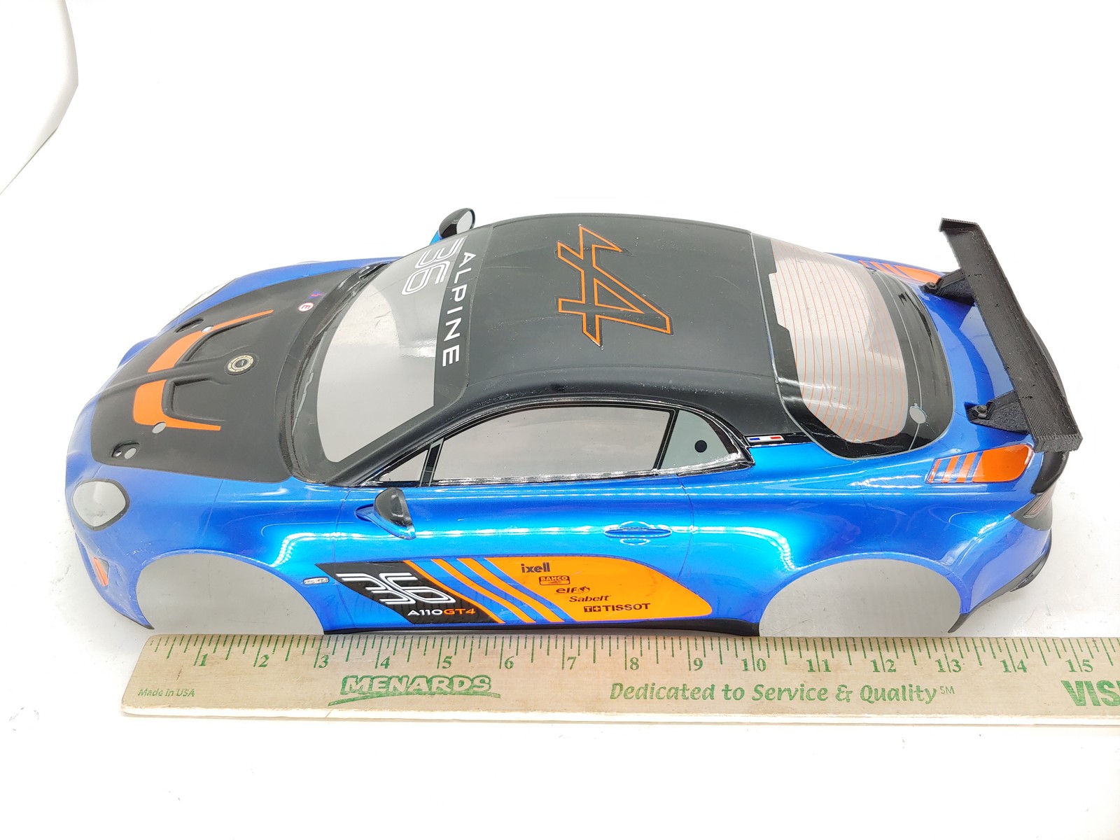 Kyosho EP Fazer Mk2 Alpine GT4 1/10 Touring Car Rally Car Body Blue Orange Used