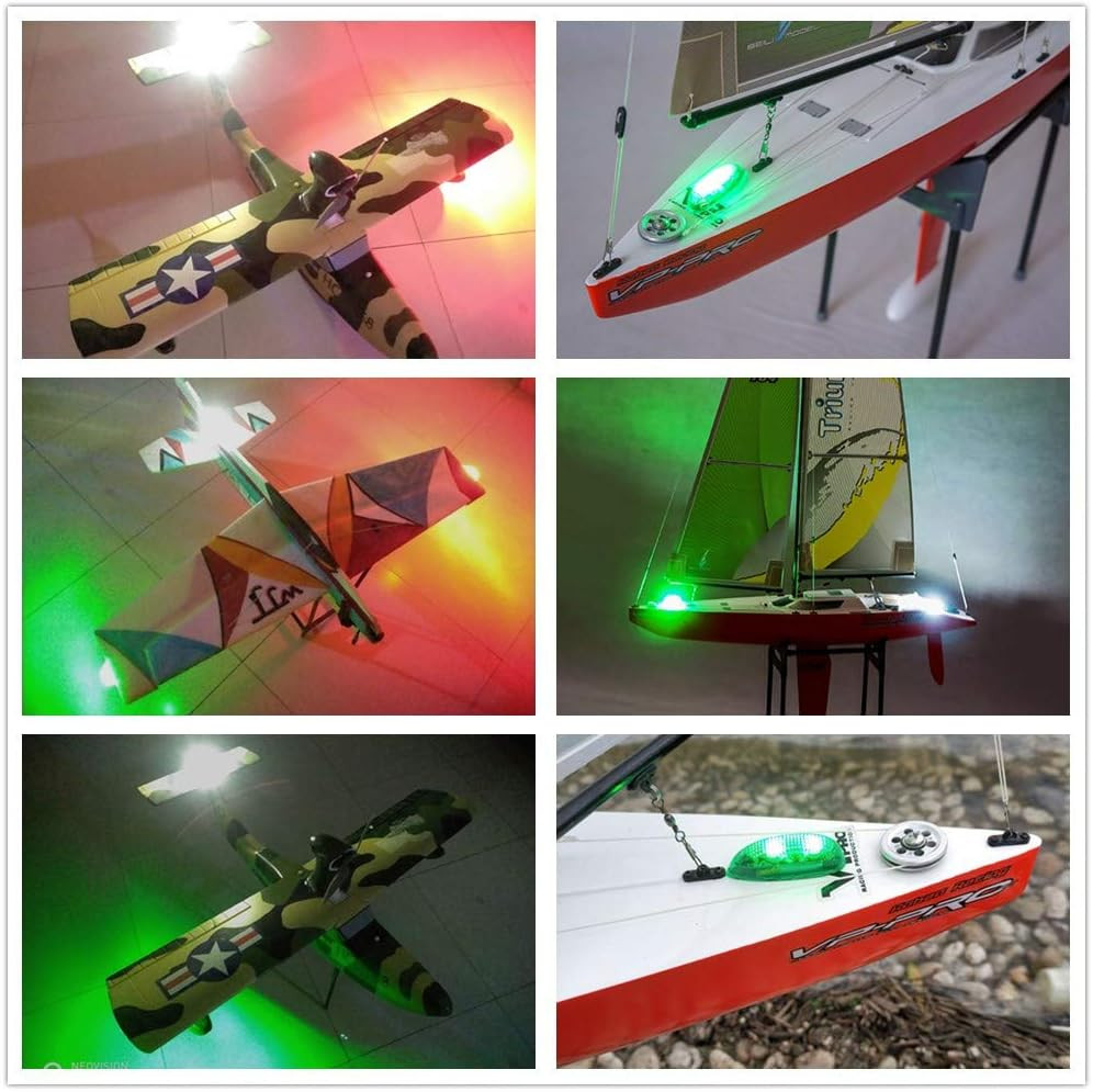 3Pcs/Set LED Light Kit for RC Plane Jet Airplane Aircraft Fix Wing Quadcopter, R