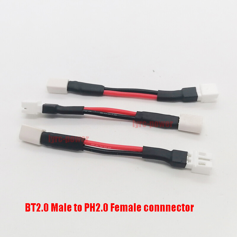 BT2.0 to PH2.0 Banana Pin Connector Plug 22AWG Cable for 1S Drone Charge Battery
