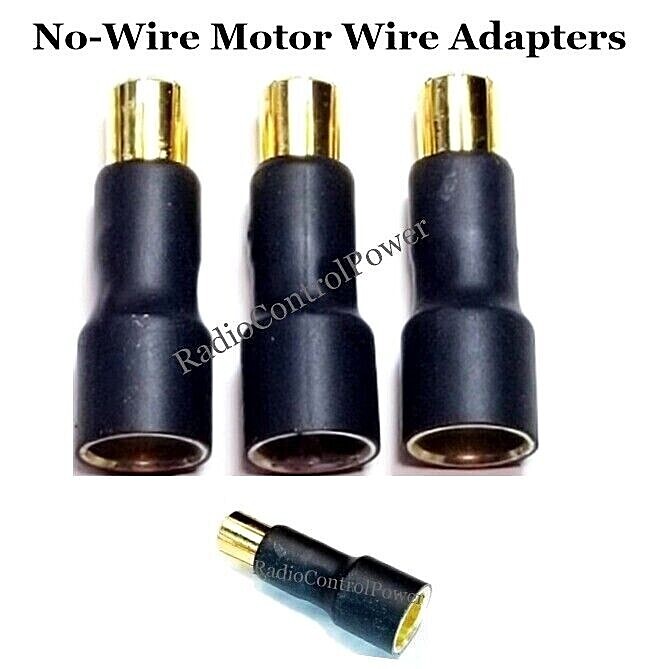 RCP Motor Wires 6.5/8mmm Male to 8/6.5mm Female Brushless Motor NO WIRE Adapters
