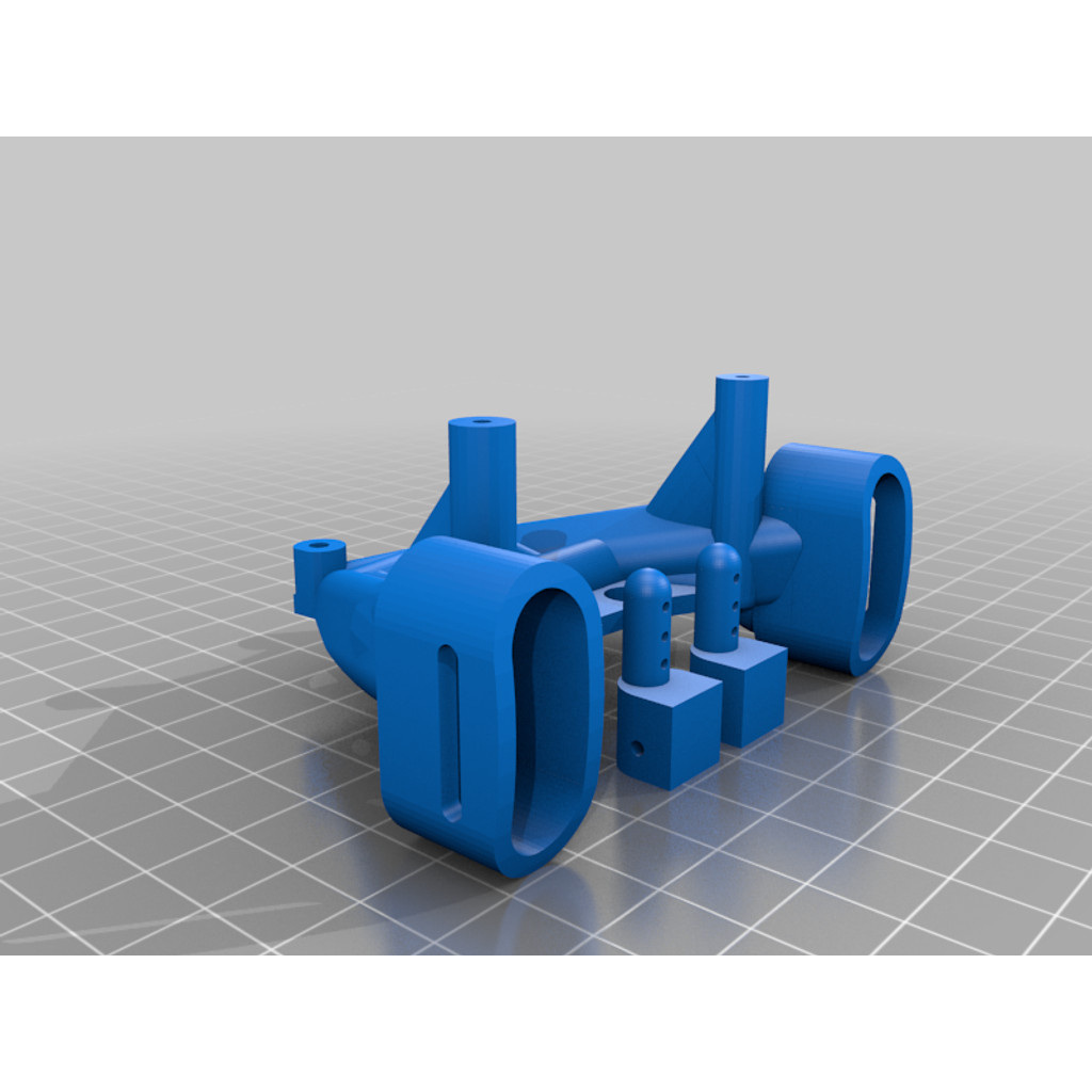Body mounts for Tamiya DT-02 RC car chassis