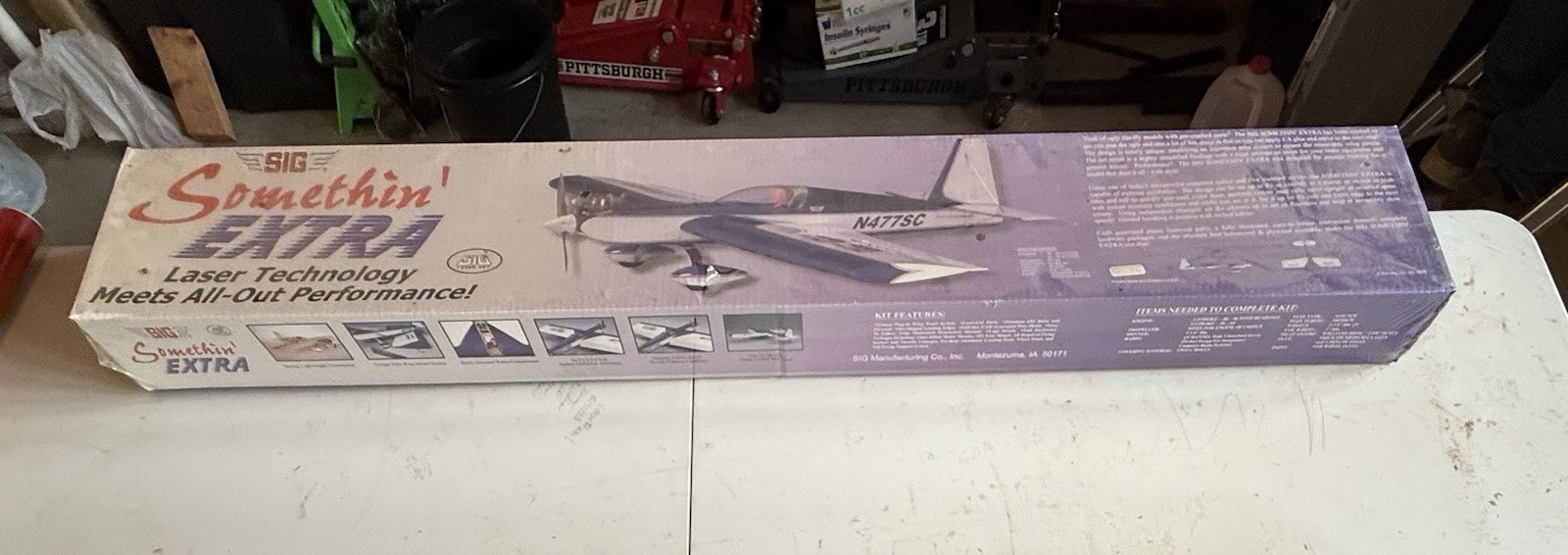 SIG Kit – Sig Somethin’ EXTRA RC KIT – 51.5″ wingspan – New! Balsa Wood Kit