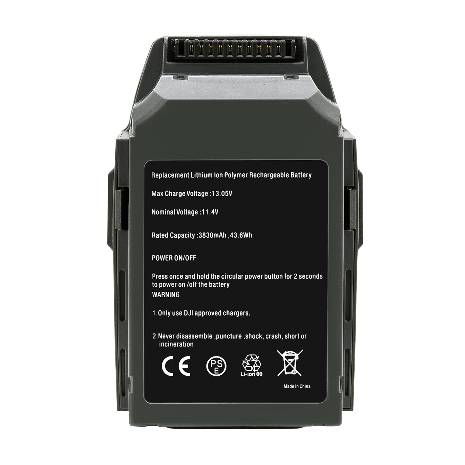 3830mAh 11.4V DJI Mavic pro series Intelligent Flight LiPo Replacement Battery