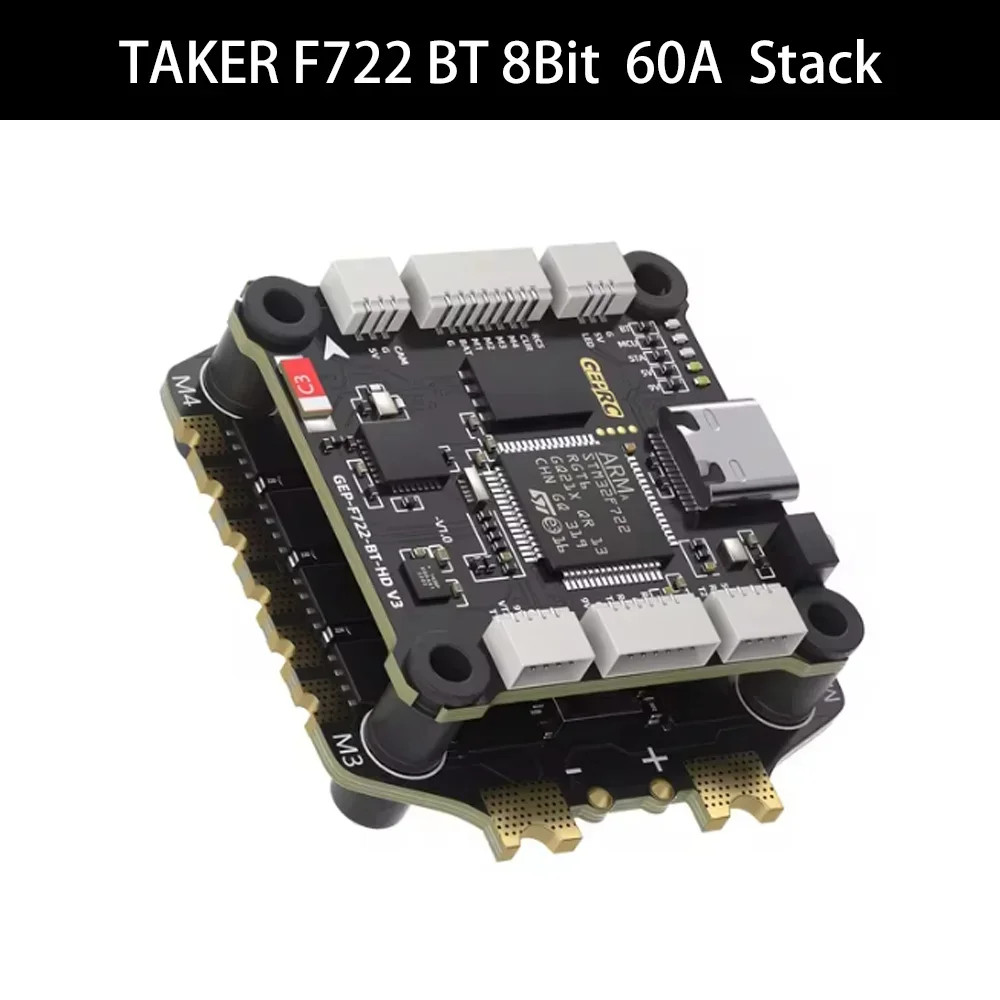 GEPRC TAKER F722 BT 8Bit 65A 60A 50A Stack 4IN1 ESC 512M 32Bit Data Flight