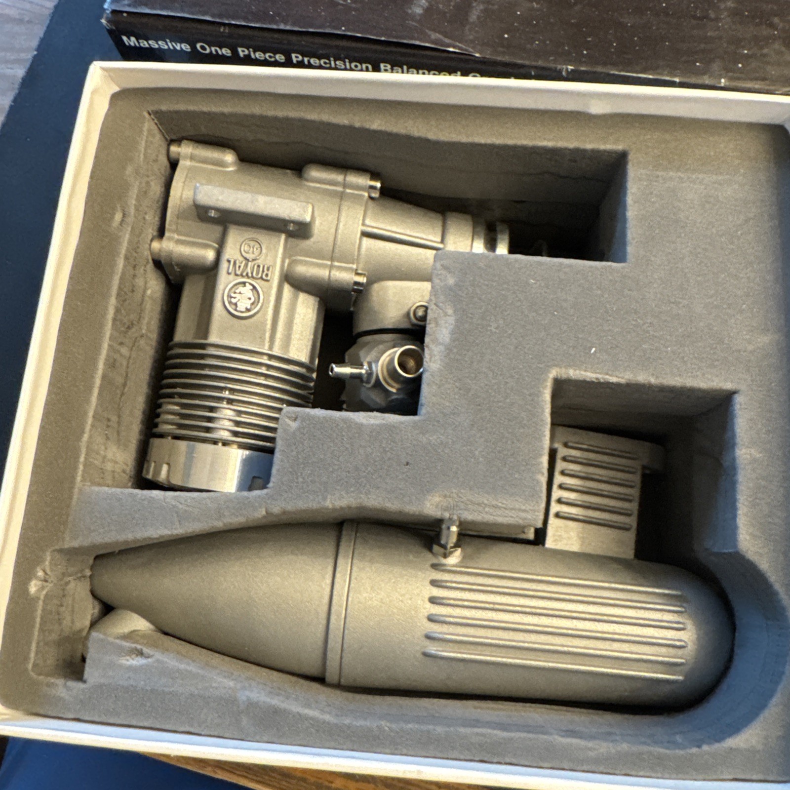 Royal .40 RC Airplane Engine Schnuerle ABC NOS In Box w/ Parts Diagram