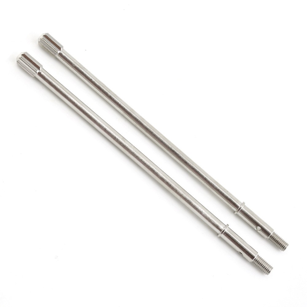 2Pcs Silver Steel Rear Alex CVD Drive Shaft Replacement For Traxxas 1/7 RC Car