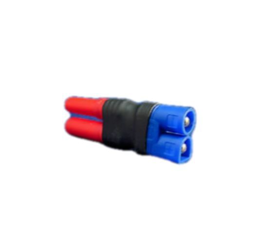 SpeedTek RC Male EC3 to Female Banana 4.0 Wireless Connector