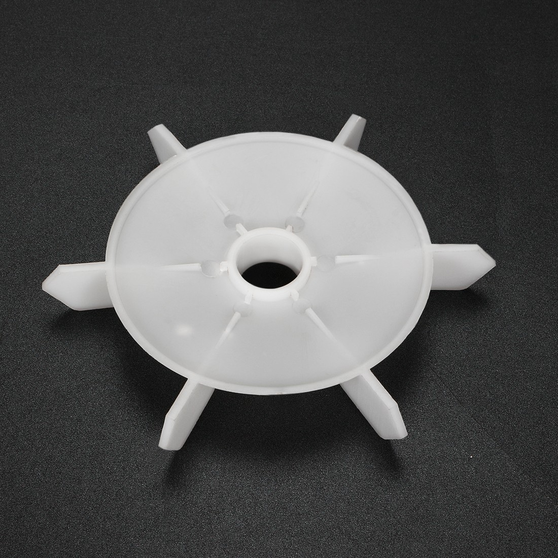 2 Pcs 140*20mm D Shaft Replacement White Plastic 6Impeller Motor Fan Vane