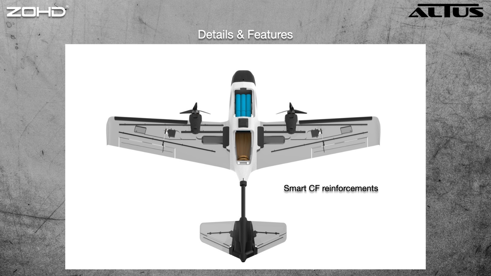 ZOHD Altus 980mm Wingspan Twin Motor V-Tail EPP FPV RC Airplane KIT