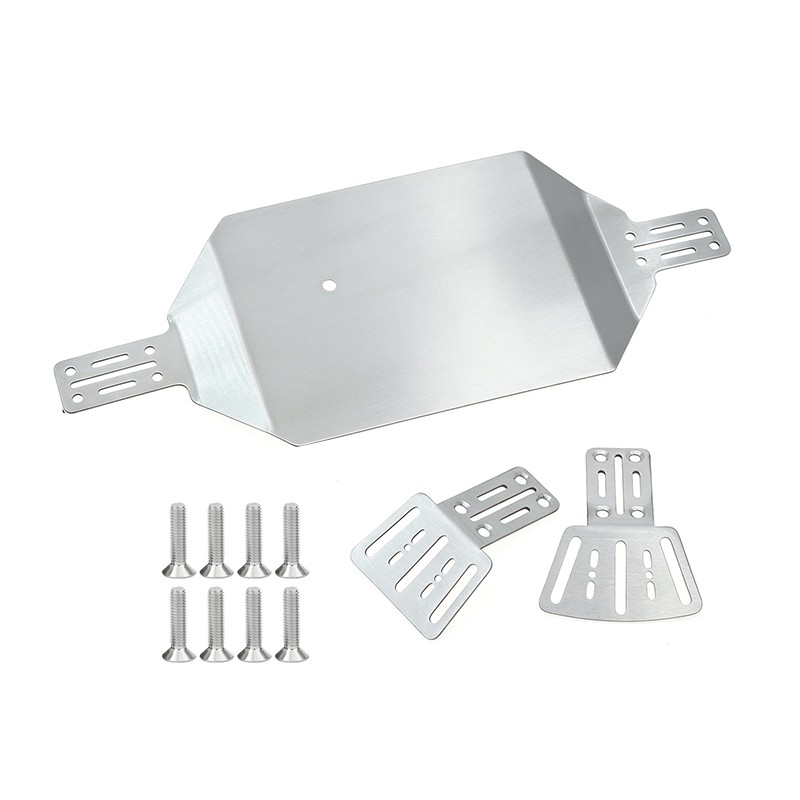 Stainless Steel Chassis Guard Kit for GRM161/16 Monster Truck RC Upgraded Parts